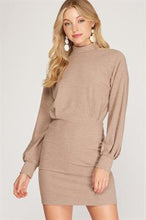 Load image into Gallery viewer, Mock Neck Knit Dress
